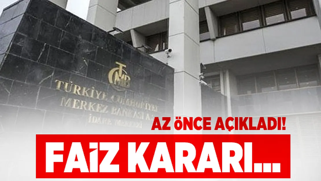 Merkez Bankası'ndan flaş faiz kararı! 150 baz puan yükseldi