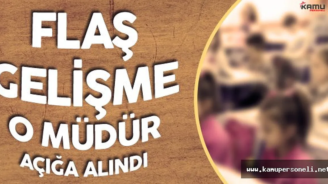 Mersin İl Milli Eğitim Müdürü Açıkladı ! O Müdür Açığa Alındı