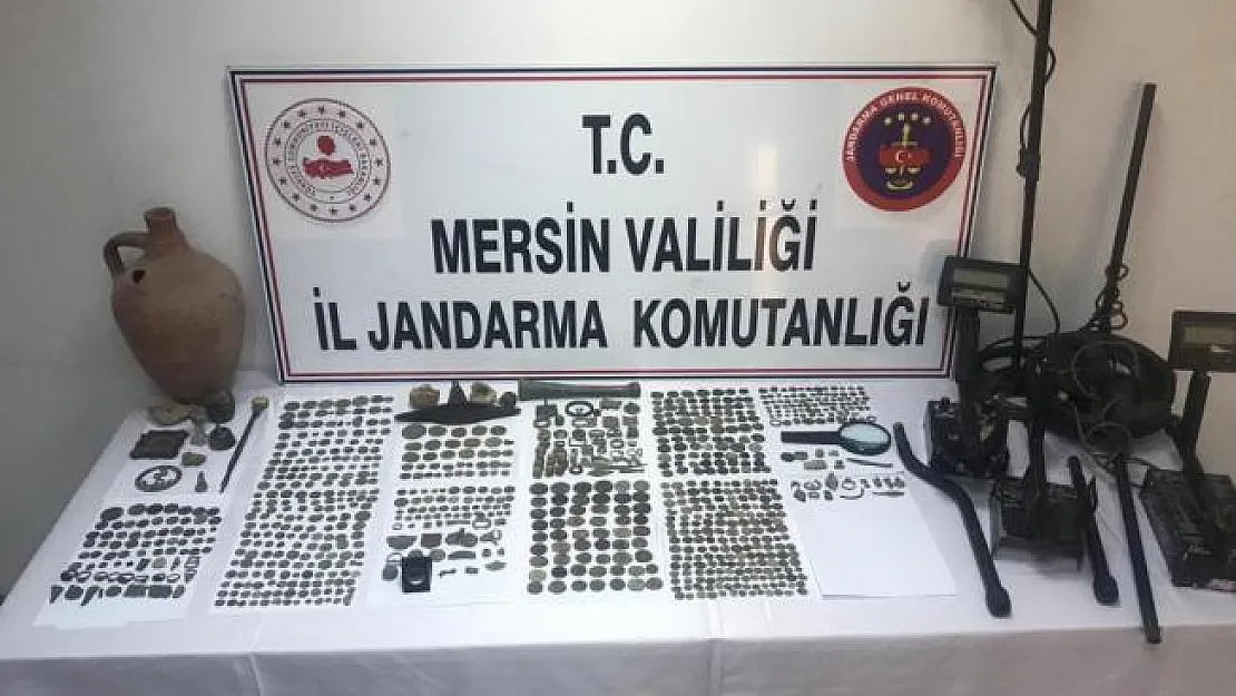 Mersin'de tarihi eser kaçakçılığı operasyonu