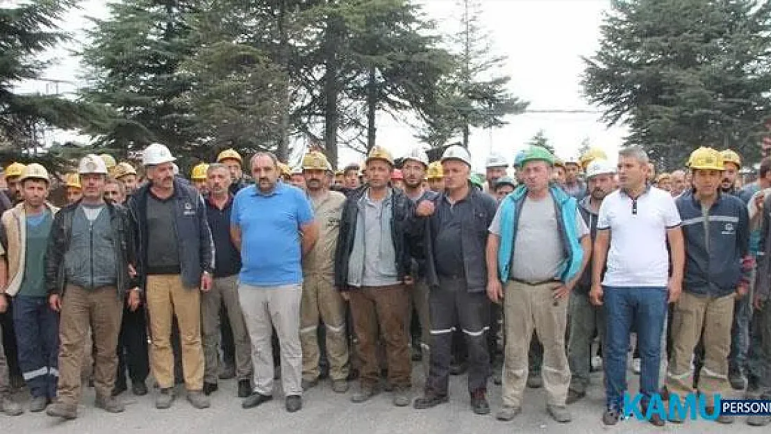 Merzifon ve Suluova'daki maden ocaklarında işçiler açlık grevine başladı