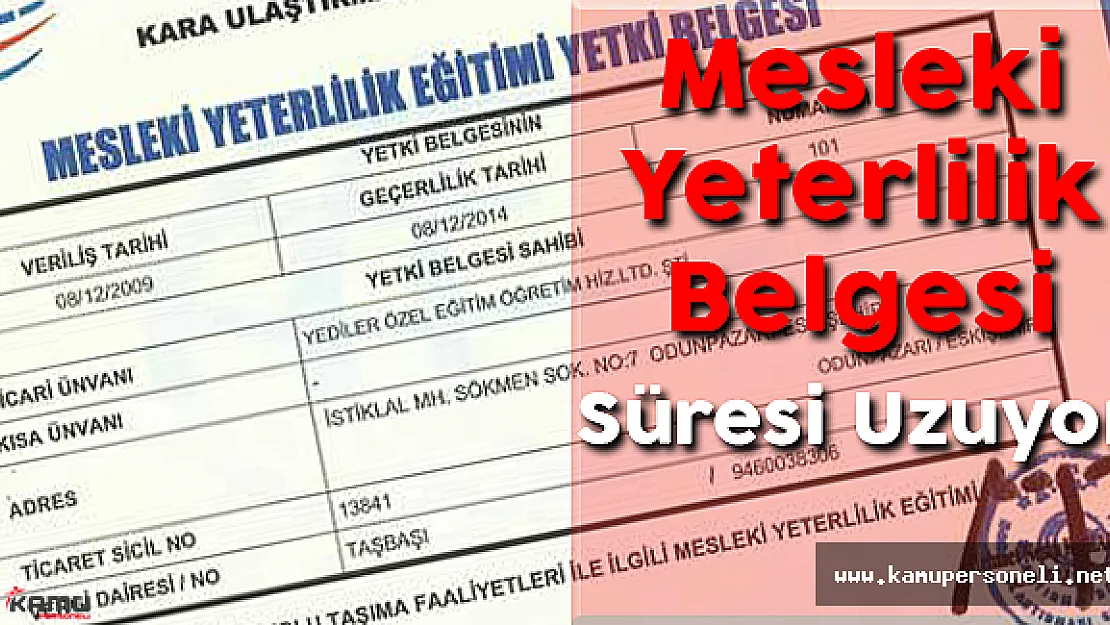 Mesleki Yeterlilik Belgesi Süresi Uzuyor Mu?