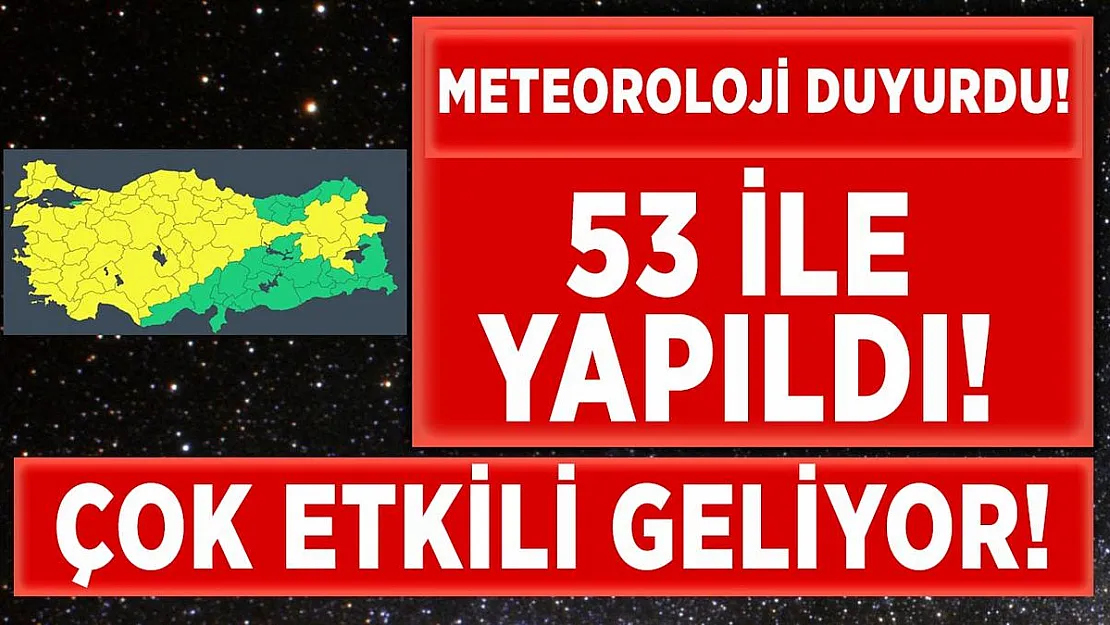 Meteoroloj'den 53 ile son dakika uyarısı! 9 Nisan hava nasıl olacak?