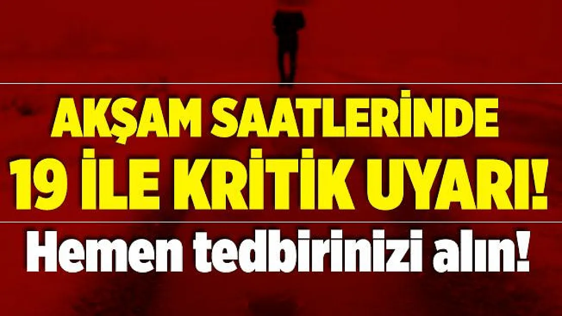 Meteoroloji 19 ili uyardı! Sıcaklıklar düşüyor! Buzlanmaya karşı dikkat!