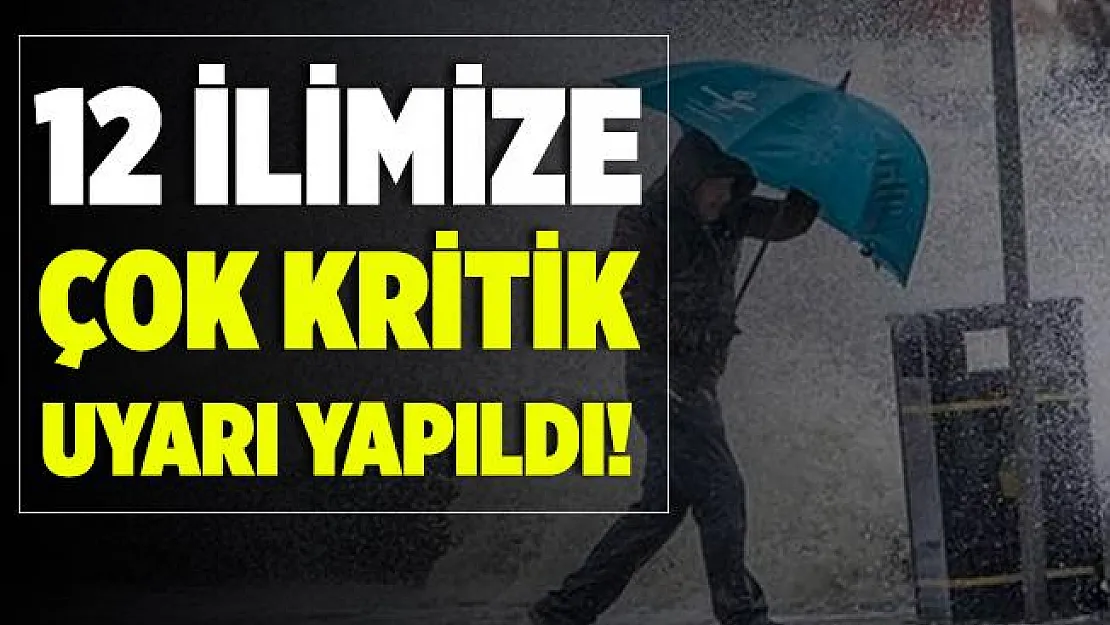Meteoroloji akşam saatlerinde hava durumu tahminlerini açıkladı! 12 ile çok şiddet sağanak yağış geliyor!