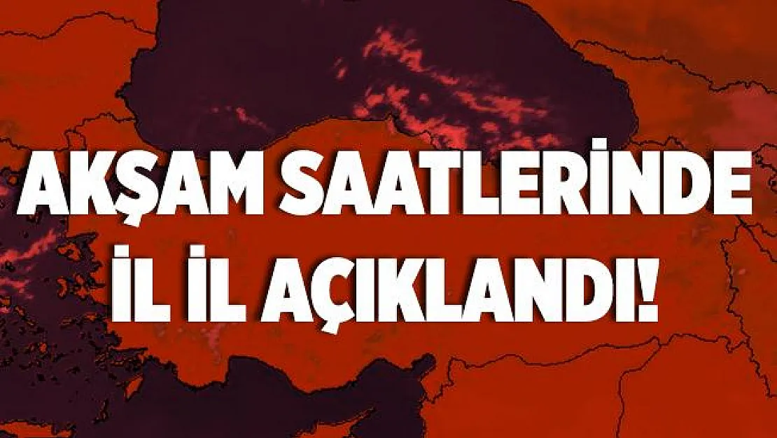 Meteoroloji akşam saatlerinde hava durumu raporunu yayımladı!