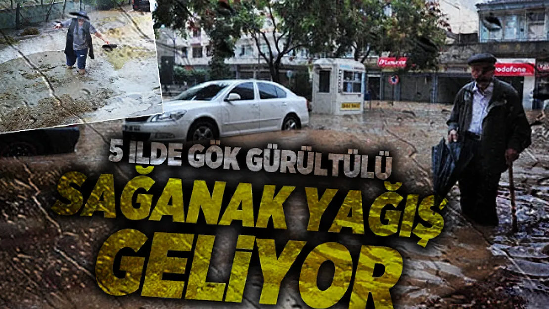 Meteoroloji bugünkü ve yarınki hava durumu tahminlerini açıkladı! 5 İlde gök gürültülü sağanak yağış geliyor