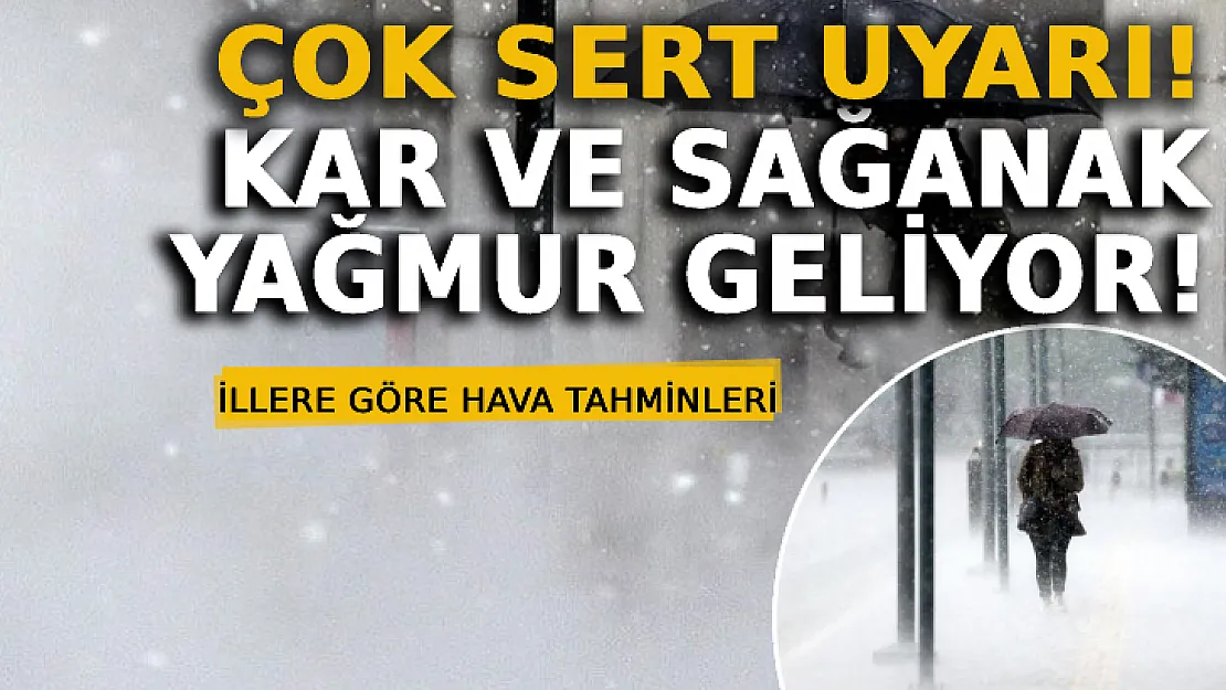 Meteoroloji Çok Sert Uyardı: Kar Ve Sağanak Yağmur Geliyor!