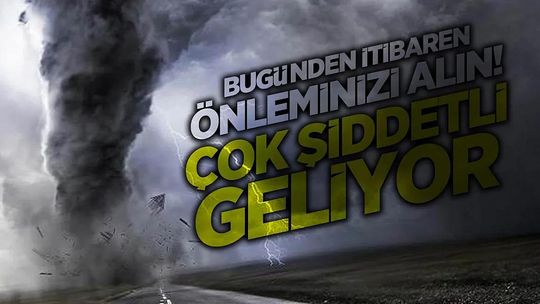 Meteoroloji il il saat vererek uyardı! Önleminizi alın
