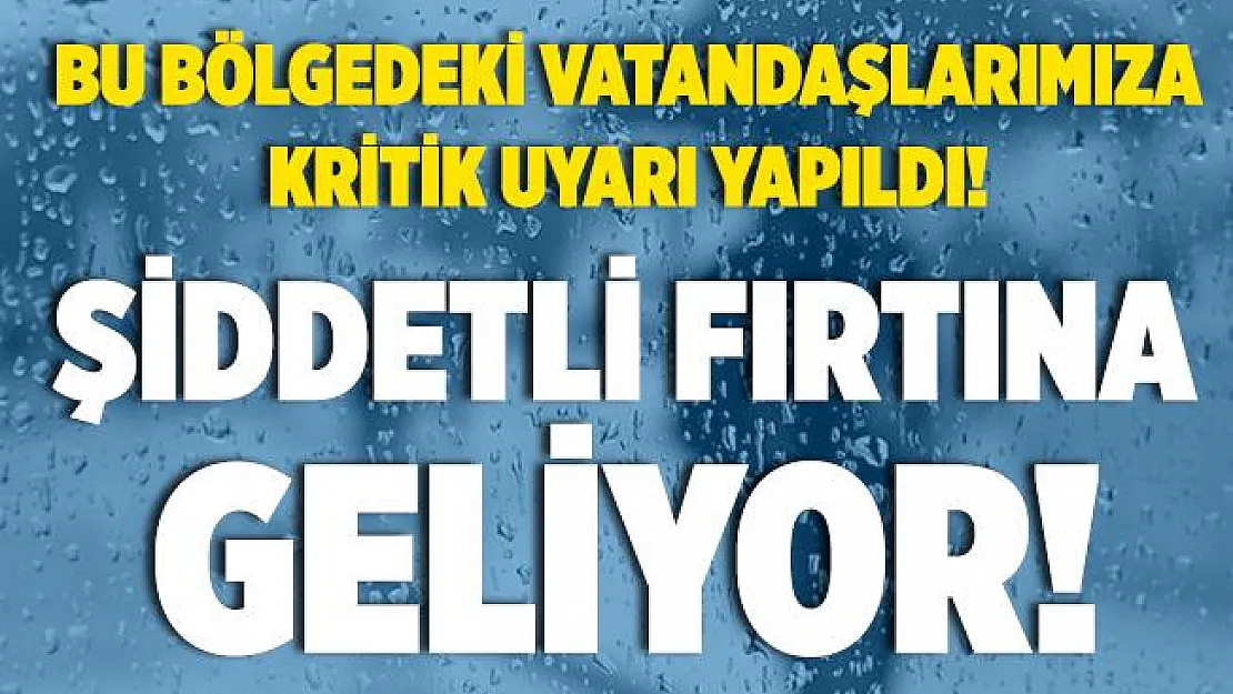 Meteoroloji uyardı! Bu akşam ilk saatlerden itibaren şiddetli yağış ve fırtına etkili olacak! Bu bölgelerde yaşayanlar tedbiri elden bırakmayın!