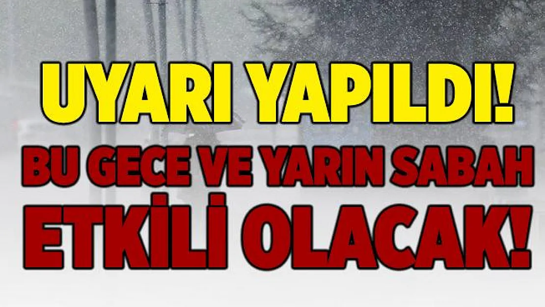 Meteoroloji'den bu gece ve yarın sabah saatleri için sağanak yağış ve sis uyarısı!