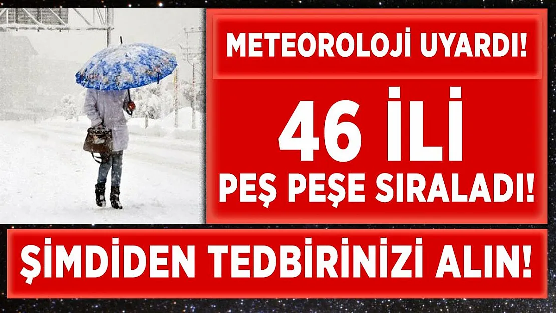 Meteoroloji'den çok önemli uyarı! Hazır olun! Gök gürültülü sağanak yağış ve kar geliyor!