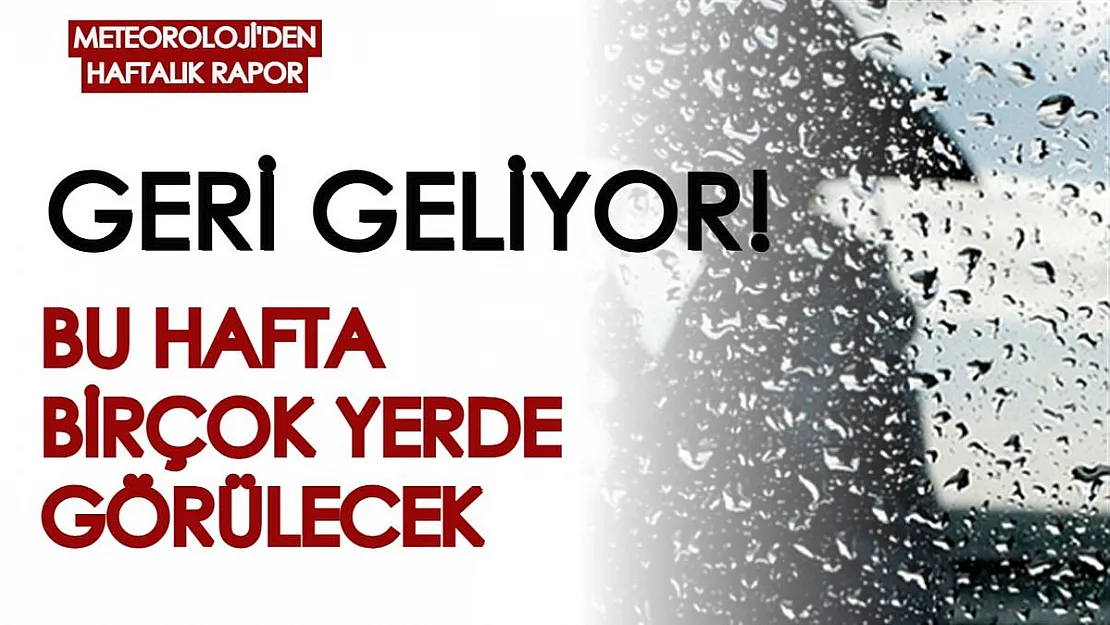 Meteoroloji'den haftalık uyarı geldi! Kar yağışı geliyor, birçok yerde etkili olacak