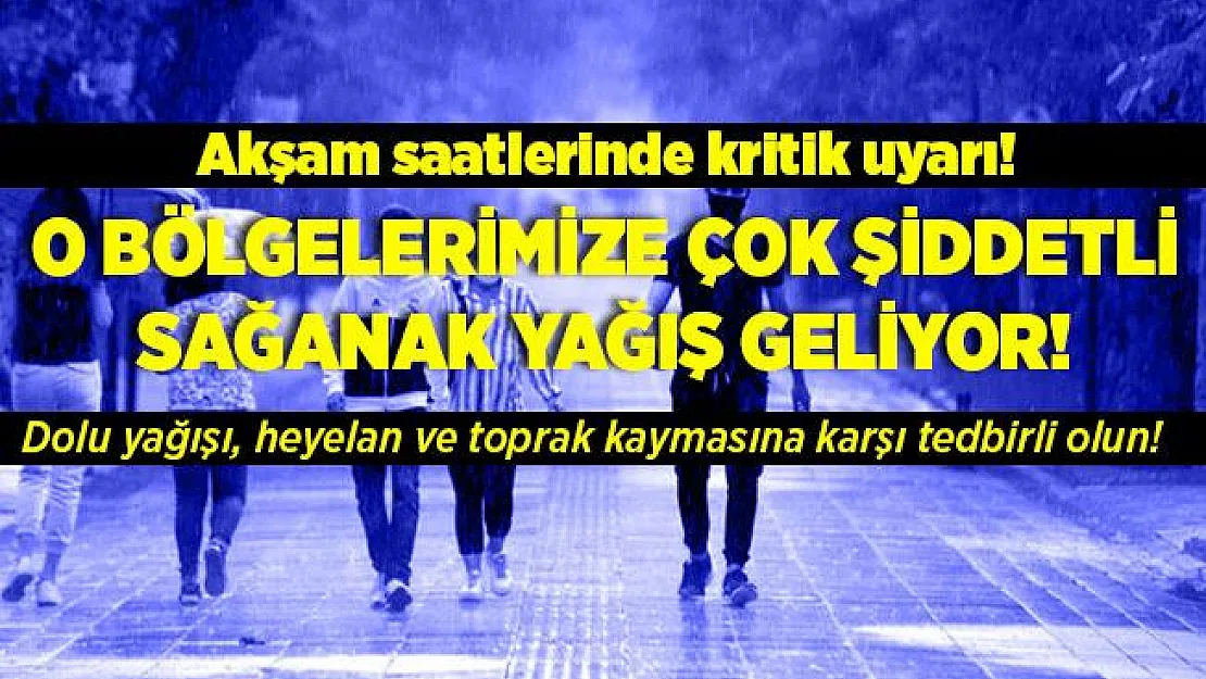 Meteoroloji'den kritik açıklama! O illerimizde akşam saatlerinden itibaren çok etkili gelecek! Dolu yağışı, toprak kayması ve heyelana karşı tedbirinizi alın!