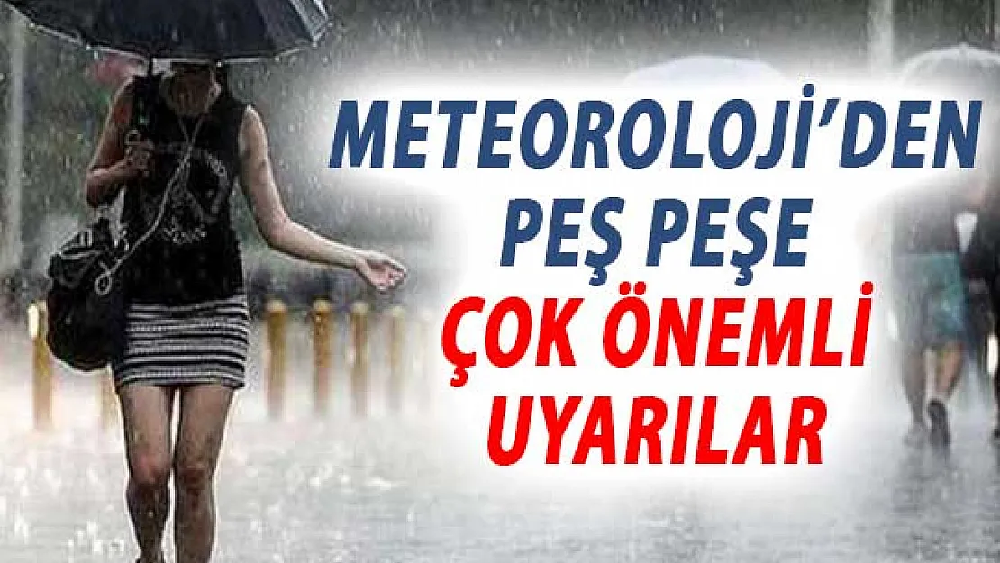 Meteoroloji'den Kuvvetli Yağış Sel ve Fırtına Uyarısı Geldi