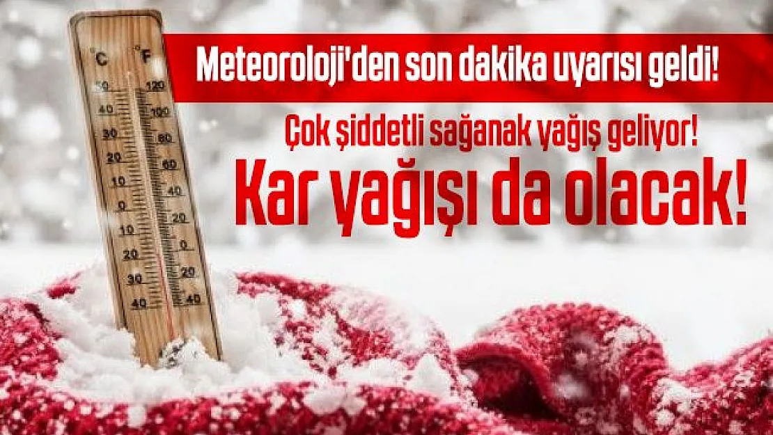 Meteoroloji'den (MGM) kuvvetli sağanak yağış ve kar yağışı uyarısı! 7-13 Mart hava durumu