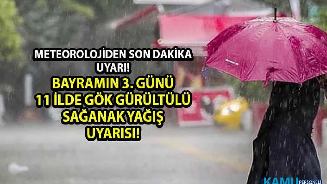 Meteorolojiden son dakika sağanak yağış uyarısı geldi! 6 Haziran'da hava durumu nasıl olacak?