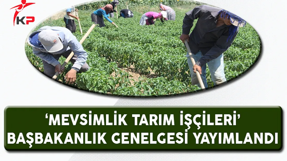 'Mevsimlik Tarım İşçileri' Genelgesi Resmi Gazete'de Yayımlandı