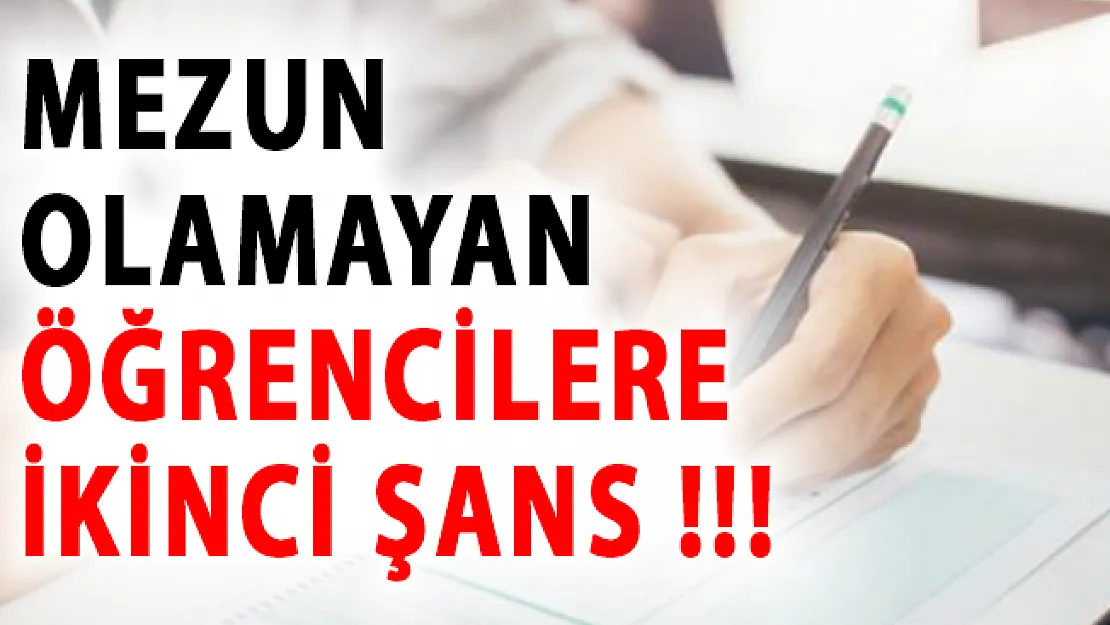 Mezun Olamayan Lise Öğrencileri Dikkat! MEB Yeni Bir Sınav Hakkı Veriyor