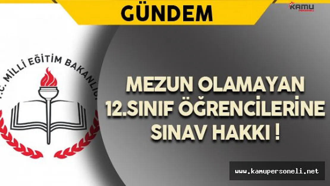 Mezun Olamayan Lise Öğrencileri Hakkında Önemli Duyuru