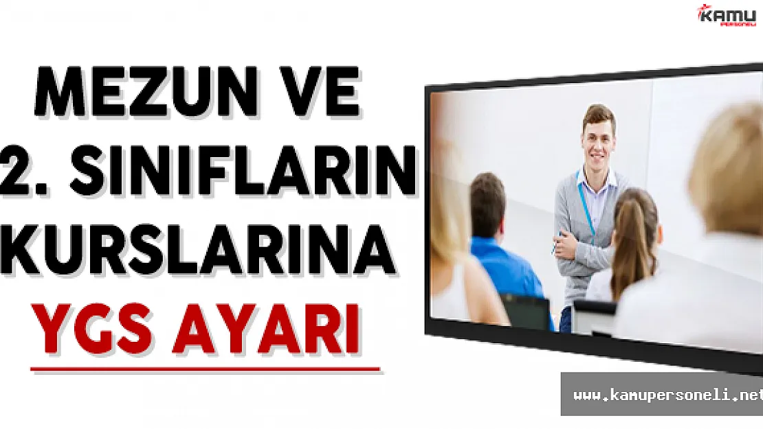 Mezun ve 12. Sınıfların Kurslarına YGS Ayarı