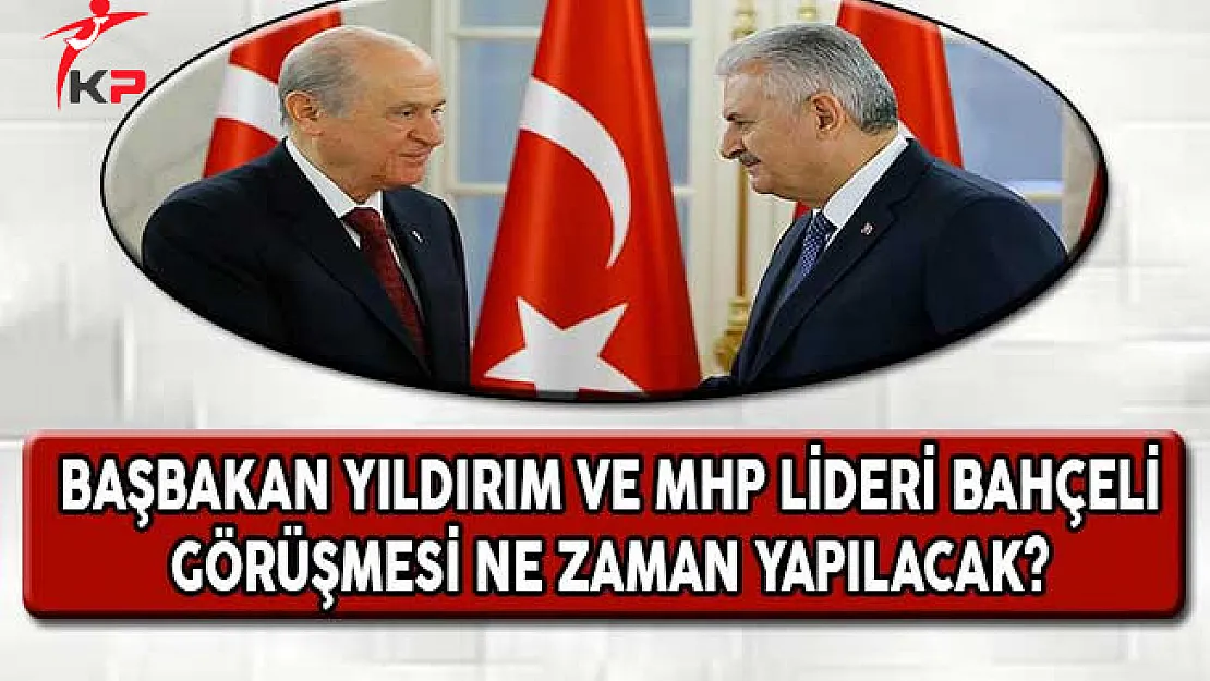 MHP Lideri Bahçeli ve Başbakan Yıldırım Ne Zaman Görüşecek?
