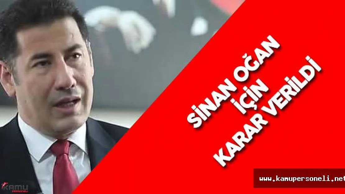MHP'li Sinan Oğan İçin Karar Verildi
