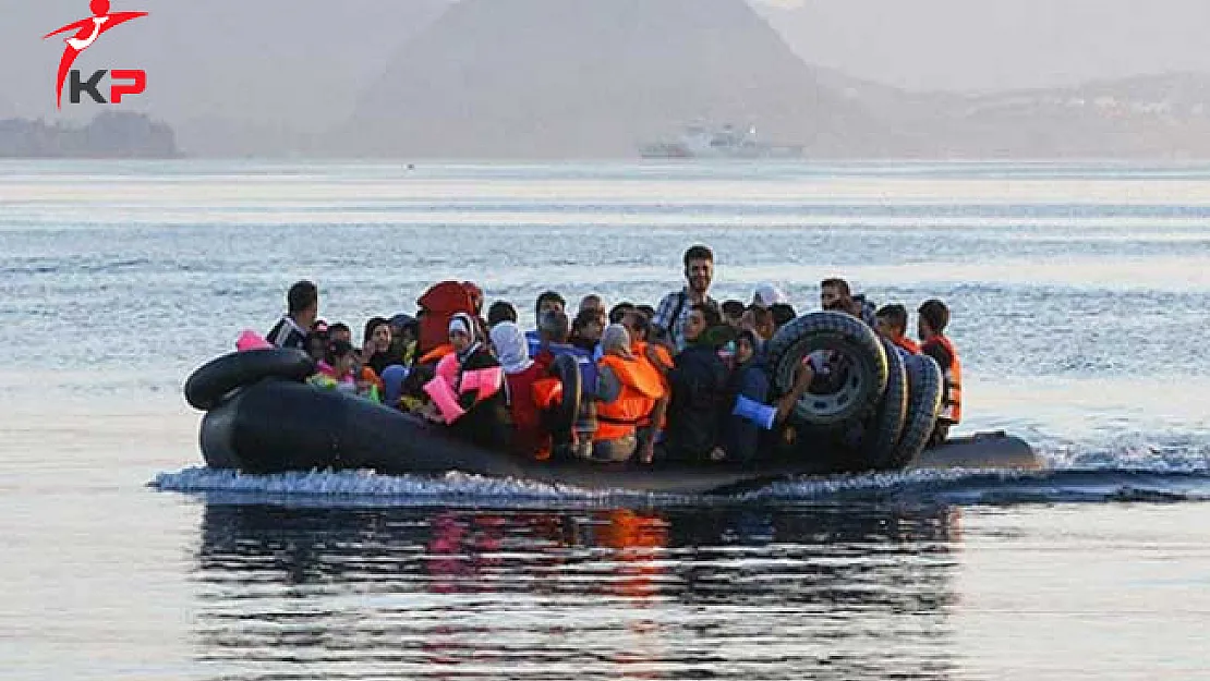 Midilli Adasına Kaçmaya Çalışan Çok Sayıda Göçmen Yakalandı!