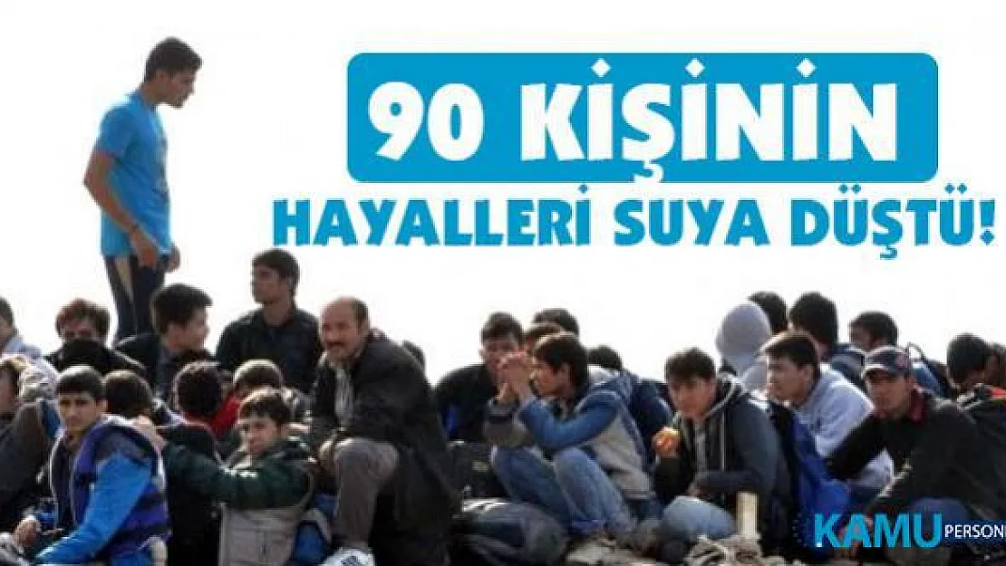 Midilli hayalleri suya düştü! 90 kişi yakalandı