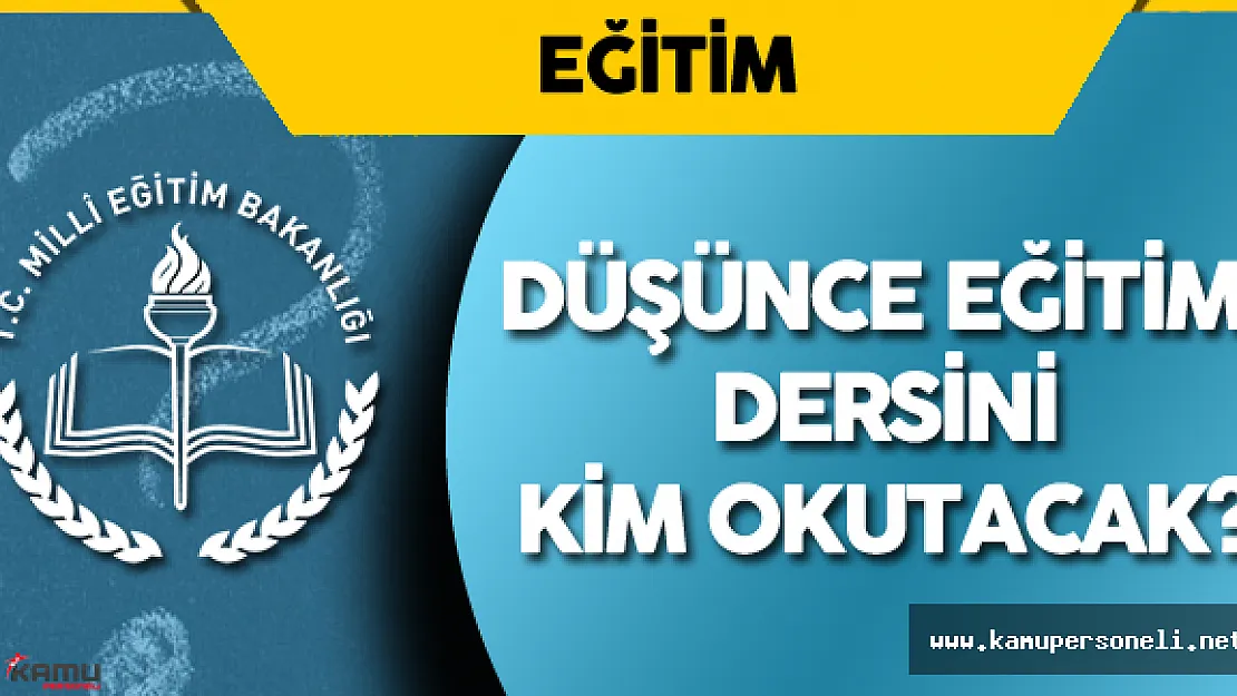 Milli Eğitim Bakanı İsmet Yılmaz'a Soruldu 'Düşünce Eğitimi Dersini Kim Okutacak?'