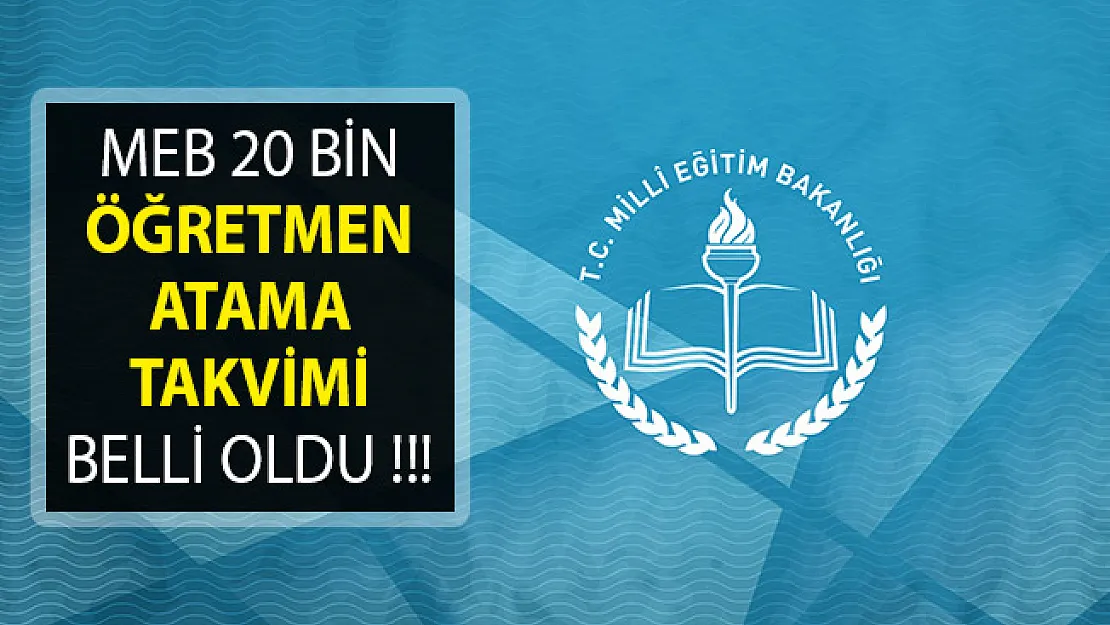 Milli Eğitim Bakanlığı (MEB) 20 Bin Sözleşmeli Öğretmen Alımına İlişkin Takvim Açıklandı