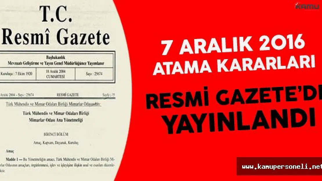 Milli Eğitim Bakanlığı ve 4 Diğer Bakanlık İçin Atama Kararları Resmi Gazete'de Yayınlandı