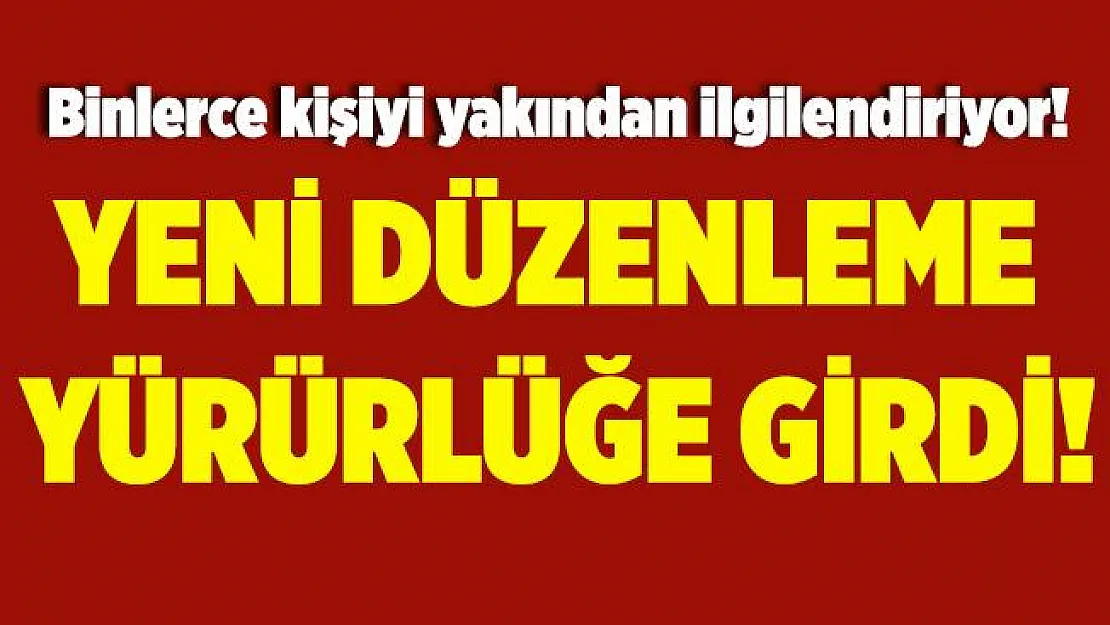 Milli Eğitim Bakanlığı'ndan yeni düzenleme geldi! Artık yürürlükte!