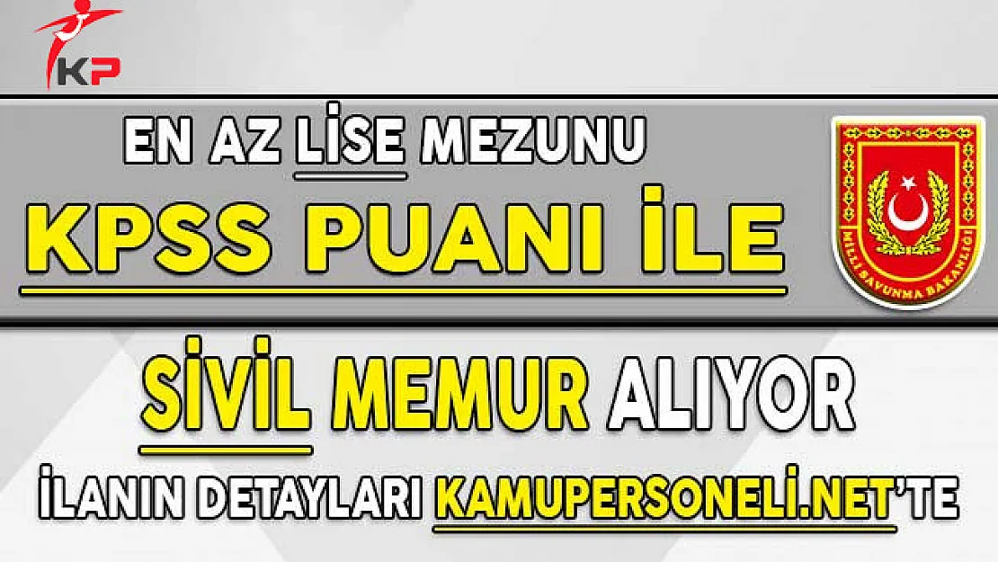 Milli Savunma Bakanlığı (MSB) 396 Memur Alımı İçin Başvuru Ekranı Nasıl Açılır?