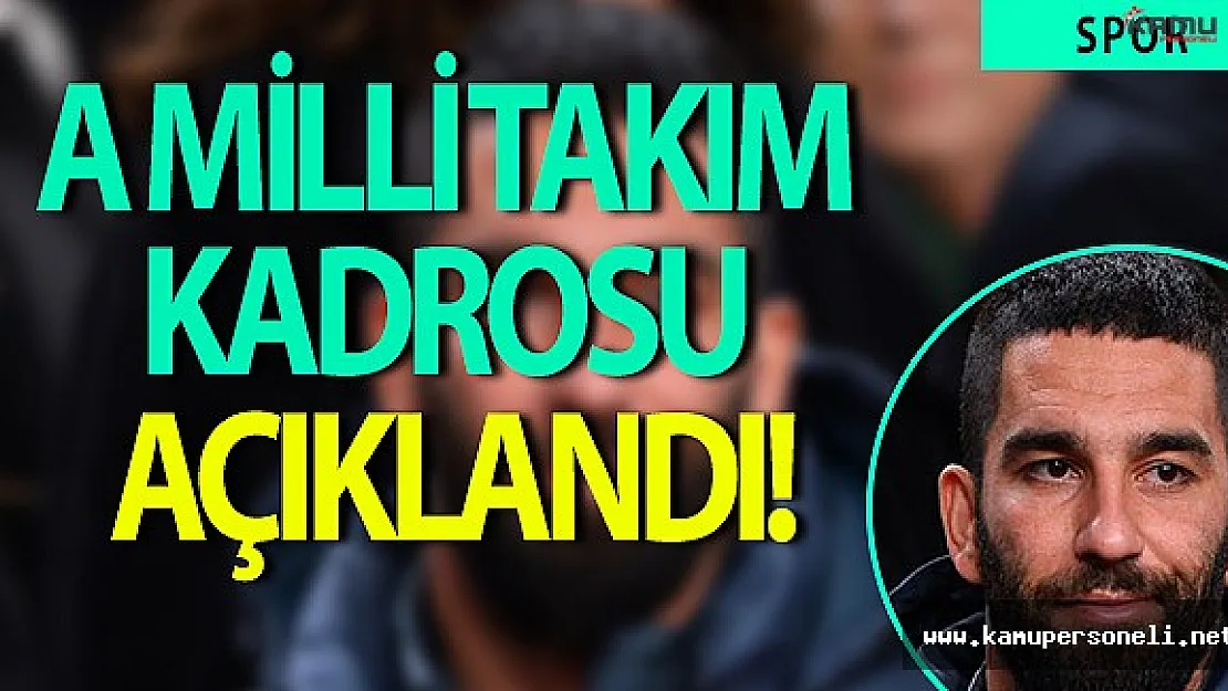 Milli Takımın Kadrosu Açıklandı!