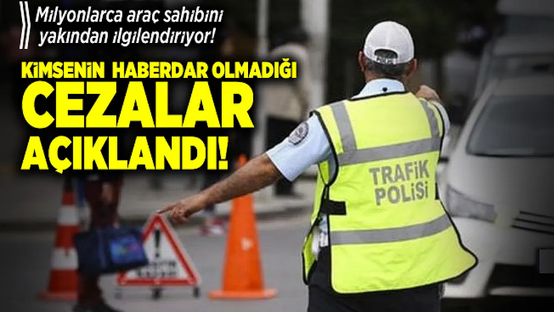 Milyonlarca araç sahibini yakından ilgilendiriyor! Kimsenin haberdar olmadığı cezalar açıklandı!