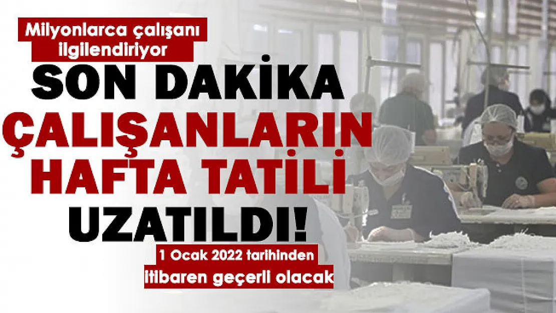 Milyonlarca çalışanı ilgilendiren gelişme: O ülkede hafta tatili süresi uzatıldı!