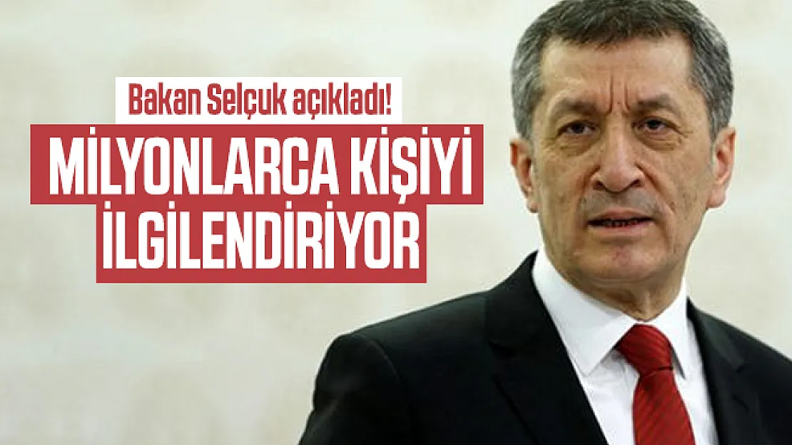 Milyonlarca kişinin merak ettiği sorunun cevabını Bakan Selçuk açıkladı!