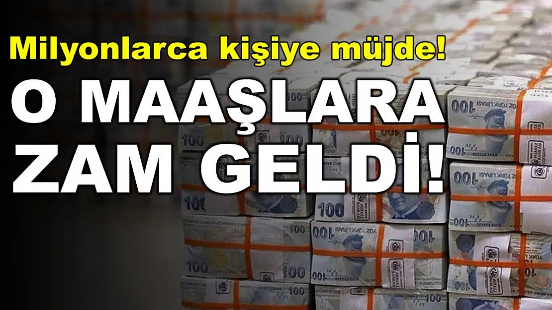 Milyonlarca kişiyi yakından ilgilendiriyor! O maaşlara zam geldi!