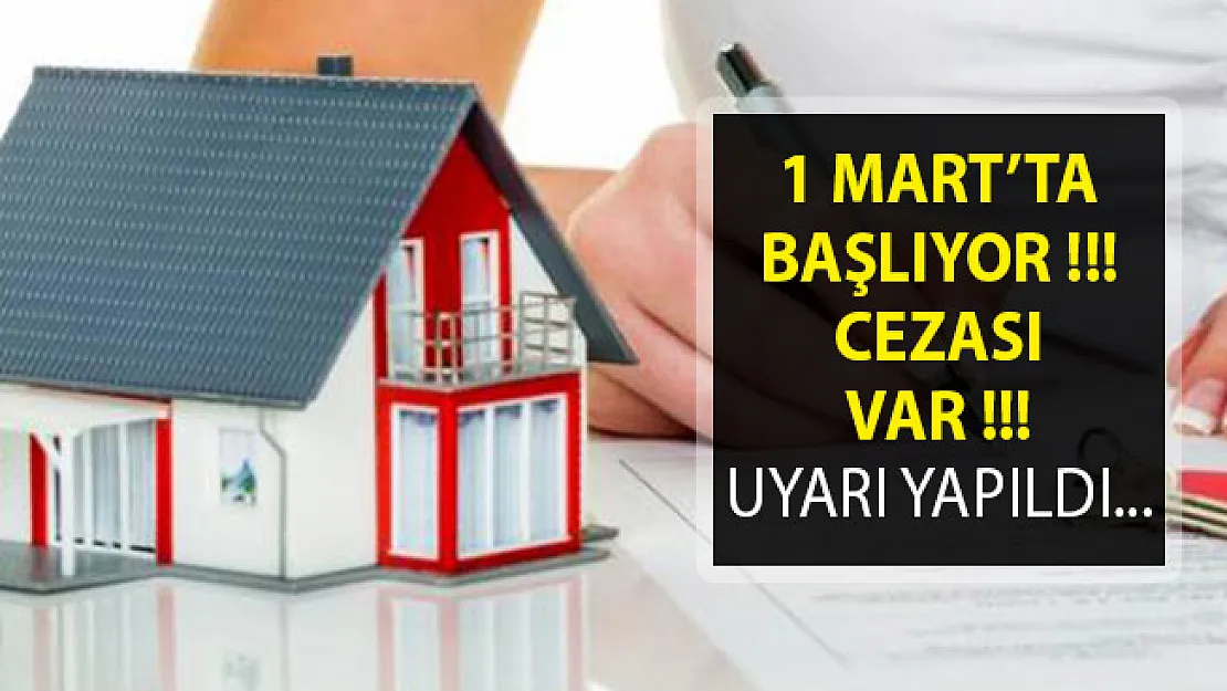 Milyonlarca Vatandaş Dikkat! 1 Mart 2019 Tarihinde Başlıyor! Cezası Var