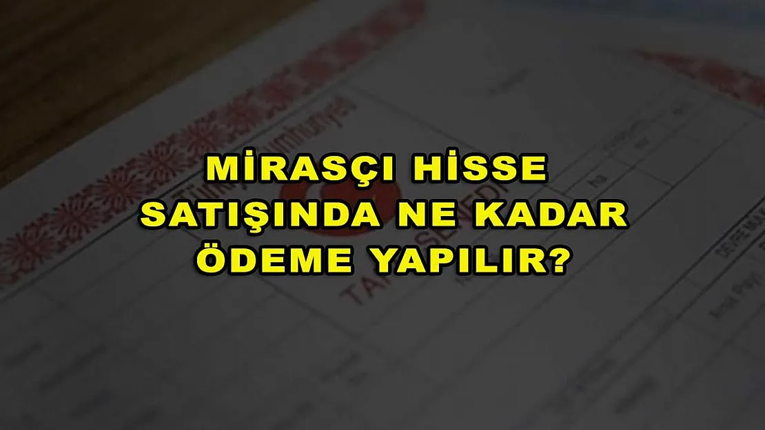 Mirasçı Hisse Satışında Ne Kadar Ödeme Yapılır?
