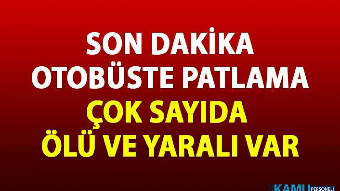 Mısır'da yolcu otobüsünde patlama! Çok sayıda ölü ve yaralı var