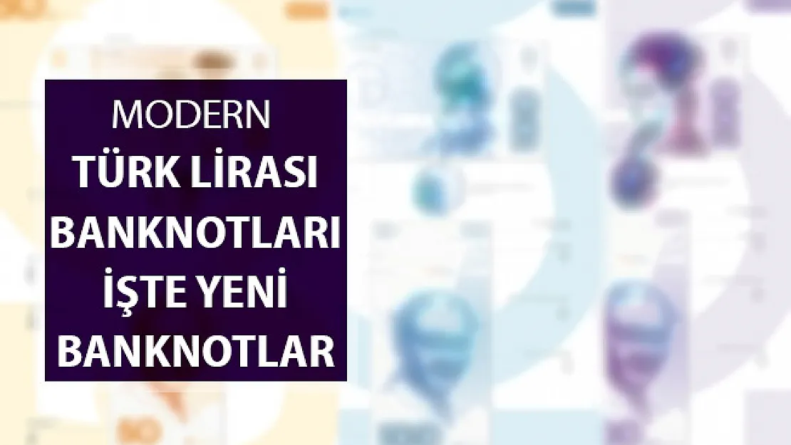 Modern Türk Lirası Banknotları ! İşte Yeni TL Banknotları