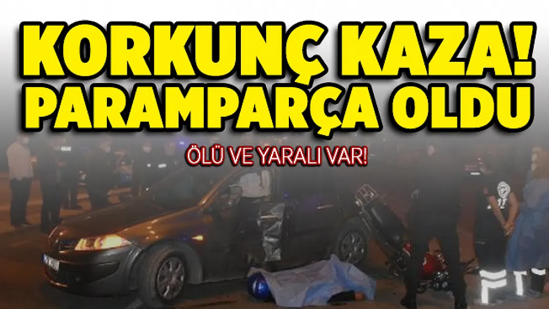 Motosiklet ile otomobil feci çarpıştı! Ölü ve yaralı var