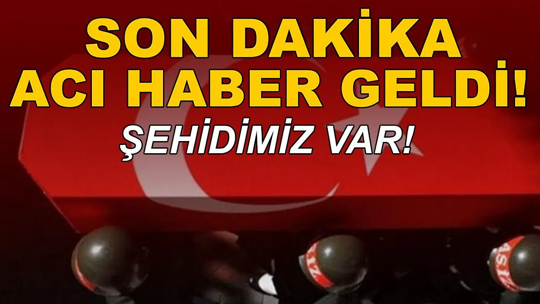 MSB acı haberi az önce duyurdu! Bir şehidimiz var!