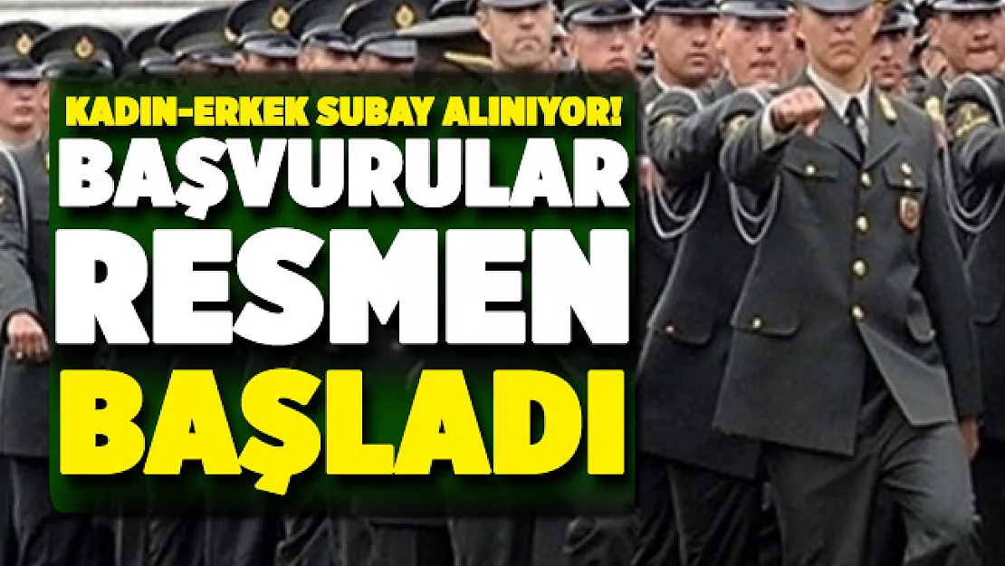 MSB kadın erkek subay alımı başvuruları başladı!