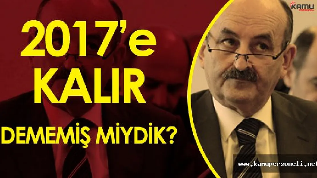 Müezzinoğlu Taşeron Meselesi Hakkında Tarih Verdi :" Eğer Kamu Personeli Reformu Olmazsa"