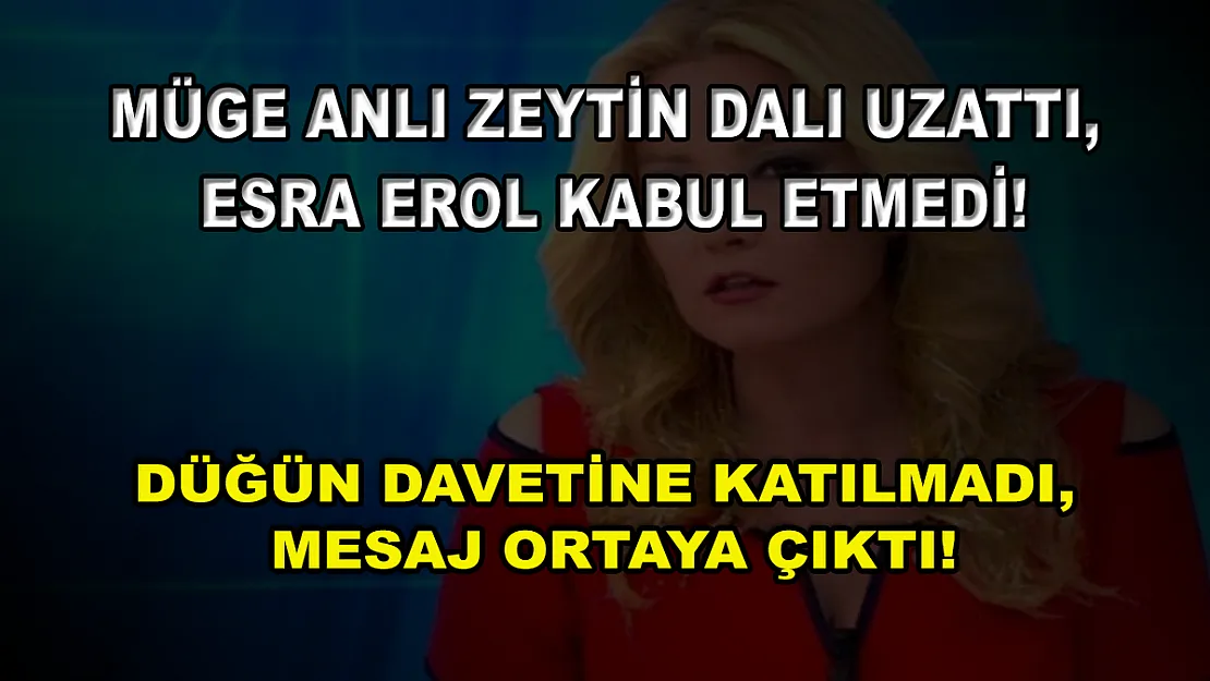 Müge Anlı zeytin dalı uzattı, Esra Erol kabul etmedi! Düğün davetine katılmadı, mesaj ortaya çıktı!