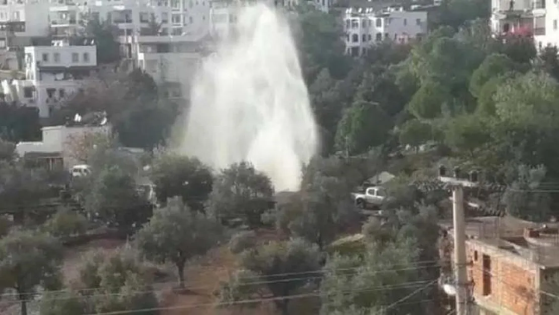 Muğla Bodrum'da su şebekesinde yine arıza oldu