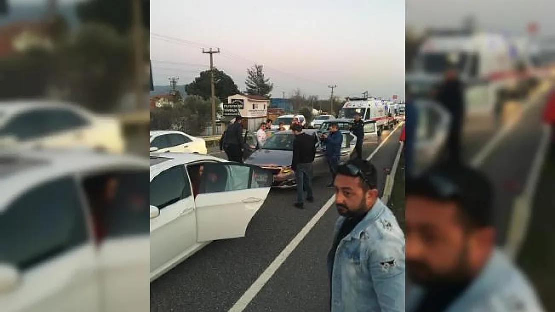 Muğla'da zincirleme trafik kazası: 5 yaralı