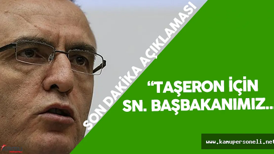 Naci Ağbal'dan Son Dakika Taşeron Açıklaması - &quotTaşeron Çalışmalarını Başbakanımız..."